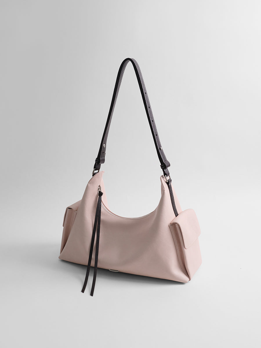 Relaxed single-shoulder hobo bag