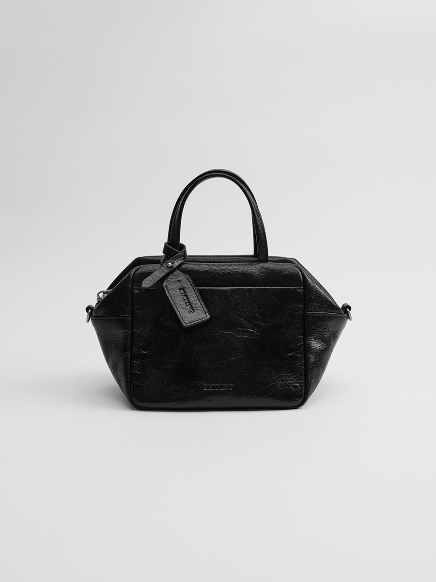 Head-layer cowhide box bag
