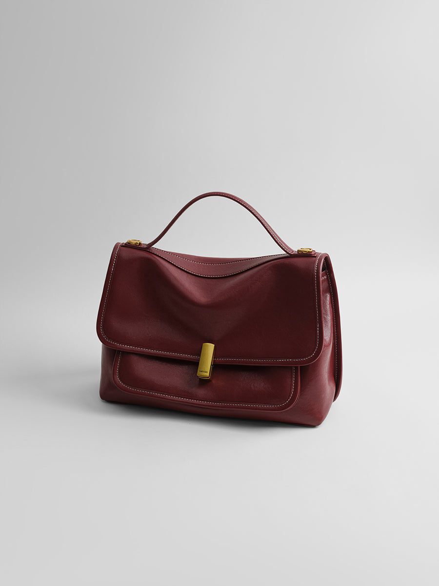 vegetable tanned cowhide messenger bag