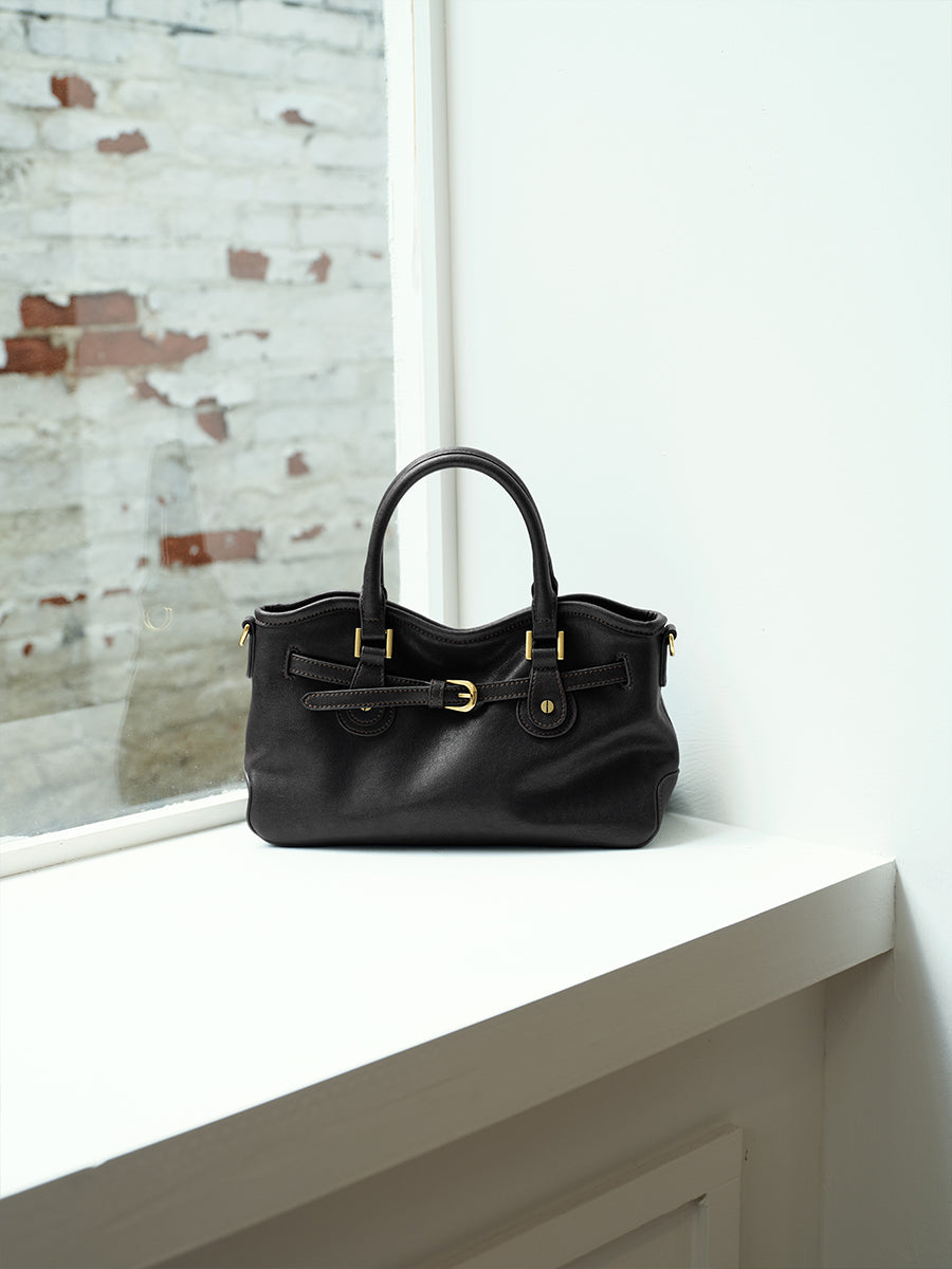 leather handbag