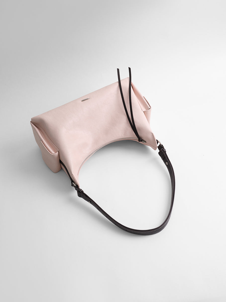 Relaxed single-shoulder hobo bag