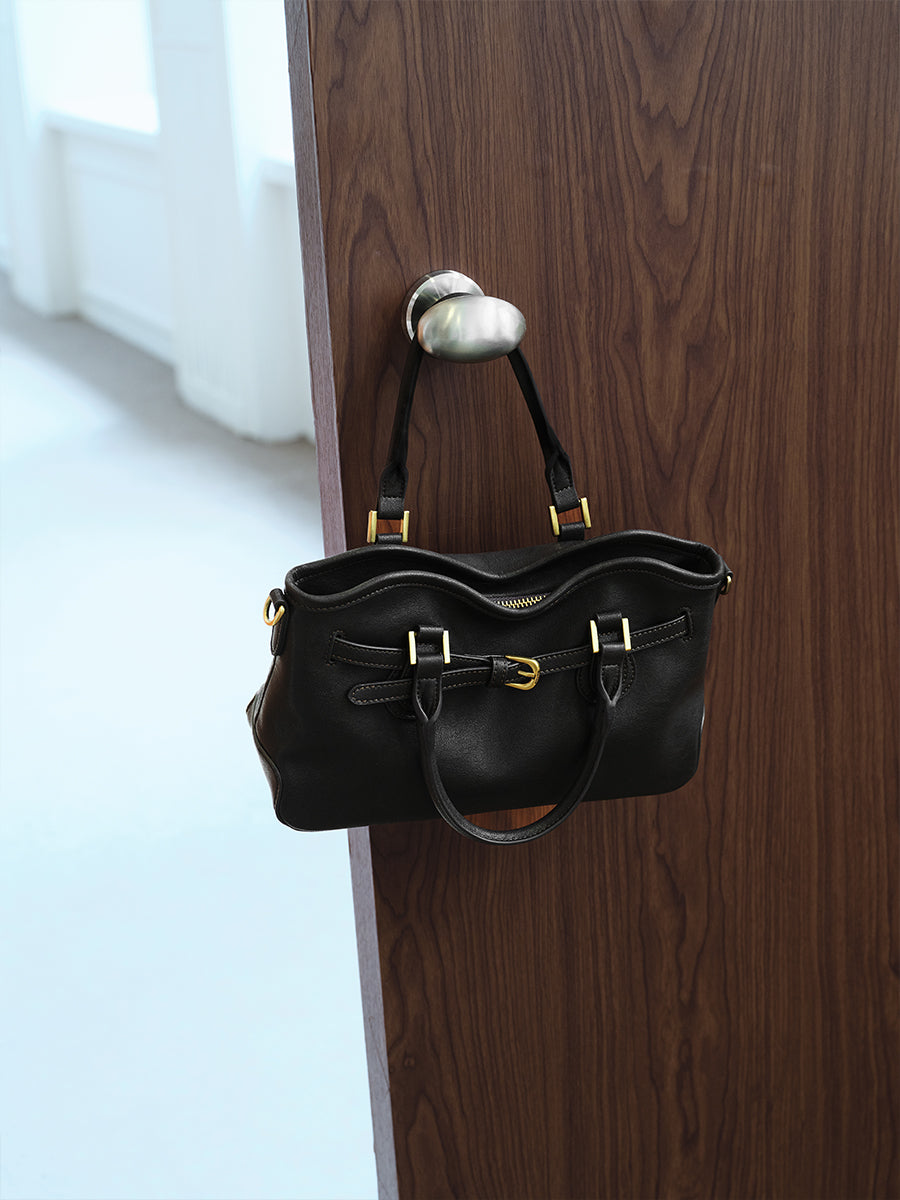 leather handbag