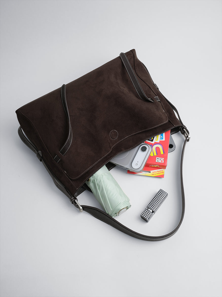 SUEDE CAPSULE COLLECTION TOTE BAG
