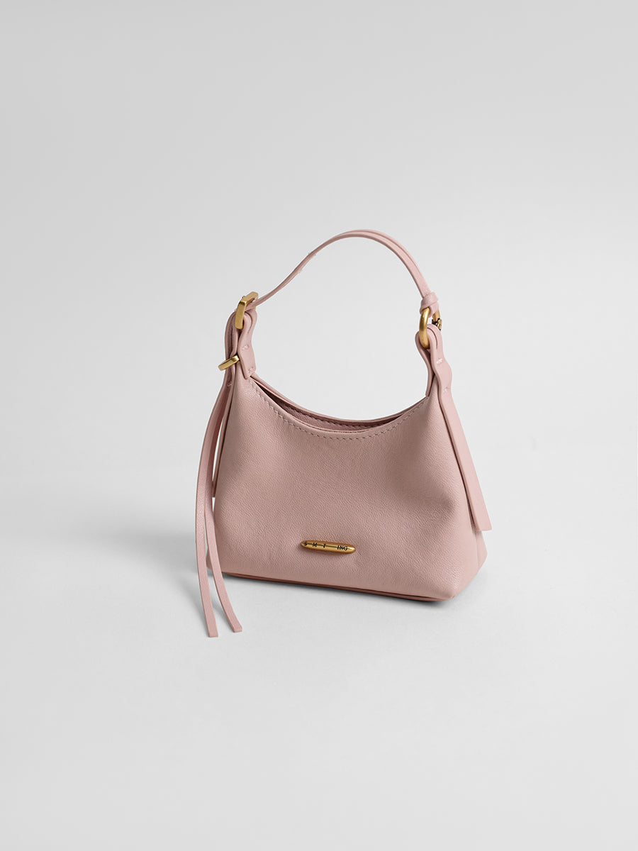 First-layer cowhide mini handbag