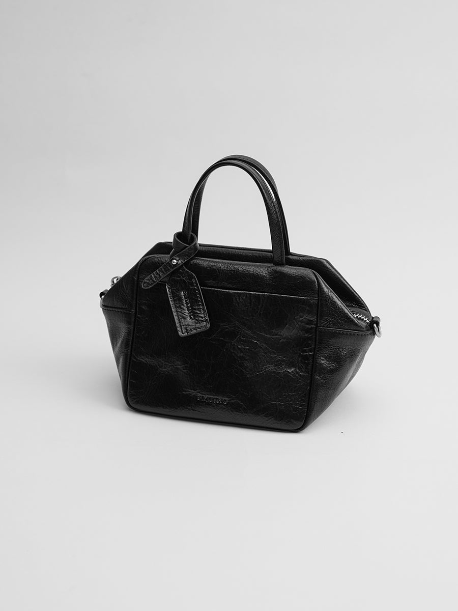Head-layer cowhide box bag