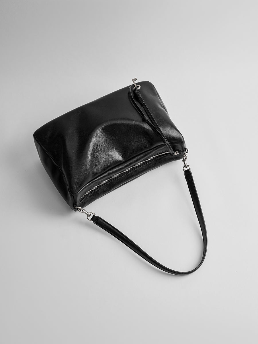 First-layer cowhide hobo bag