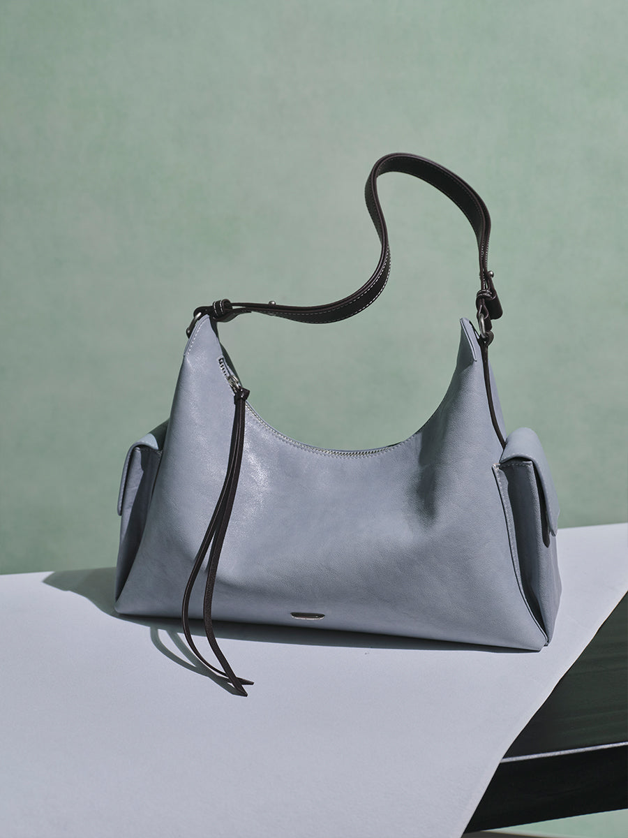 Relaxed single-shoulder hobo bag