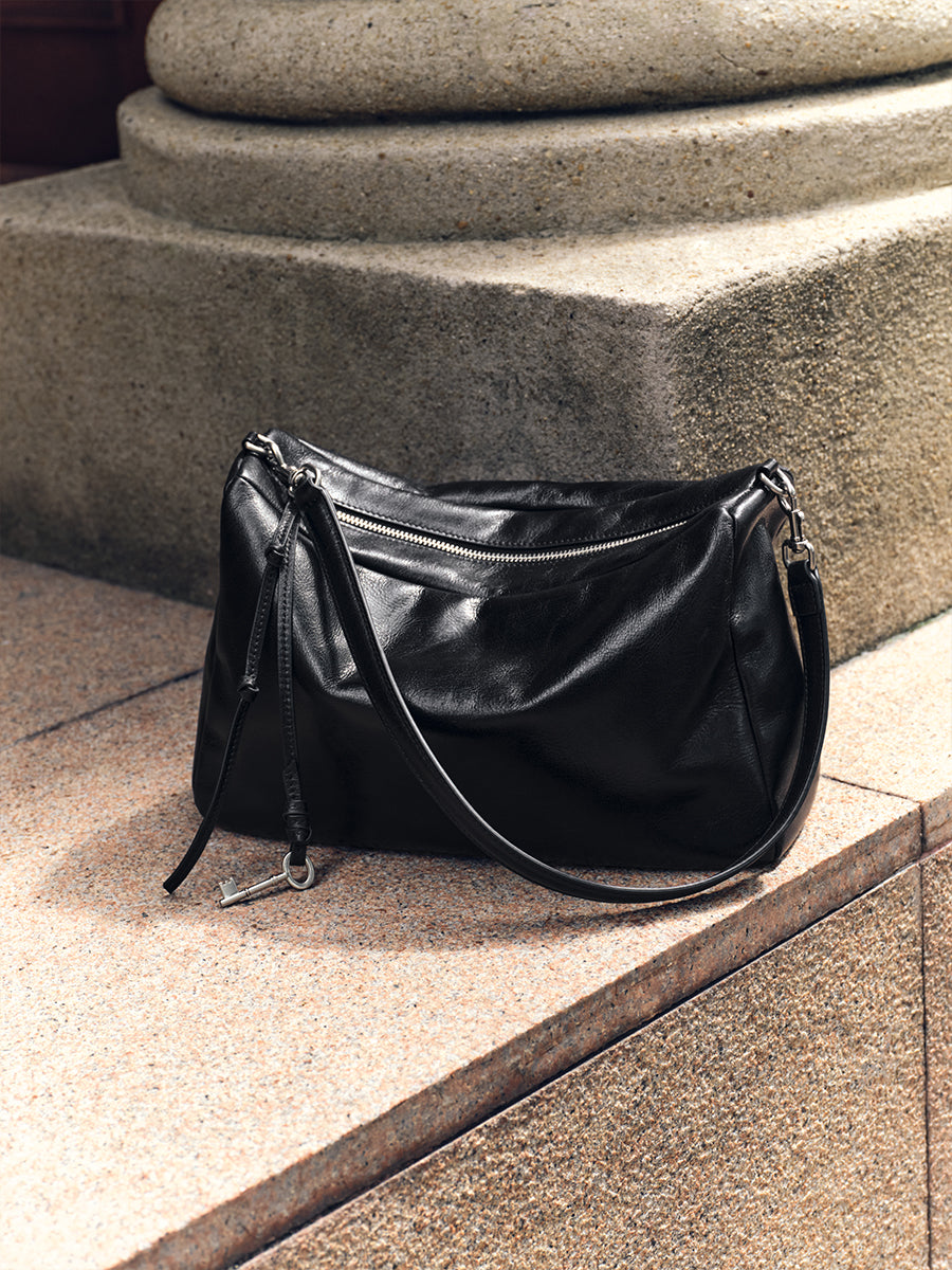 First-layer cowhide hobo bag