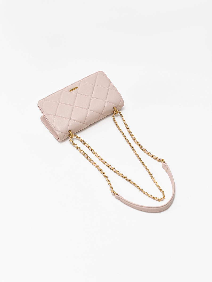 Light luxury diamond quilted chain bag