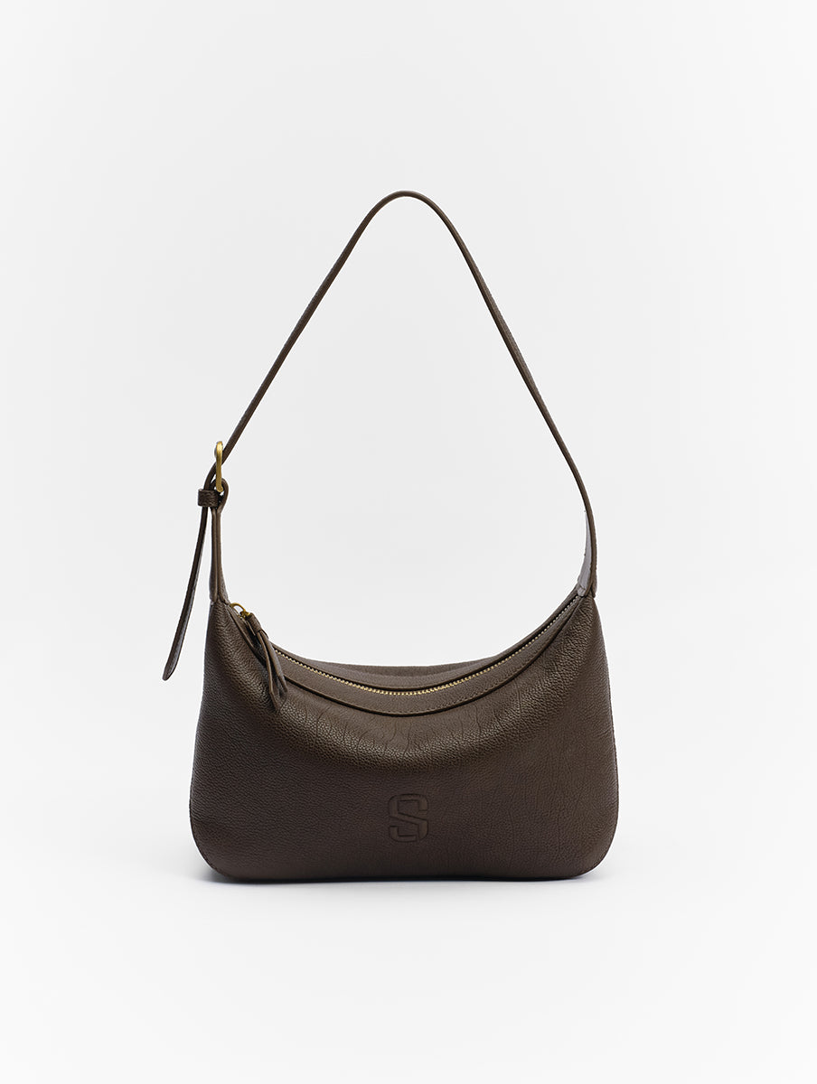 Top-grain Leather Box Bag