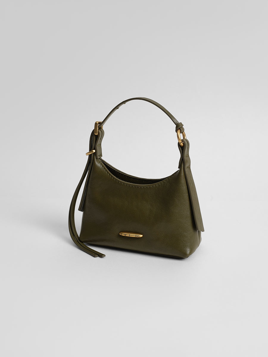 First-layer cowhide mini handbag