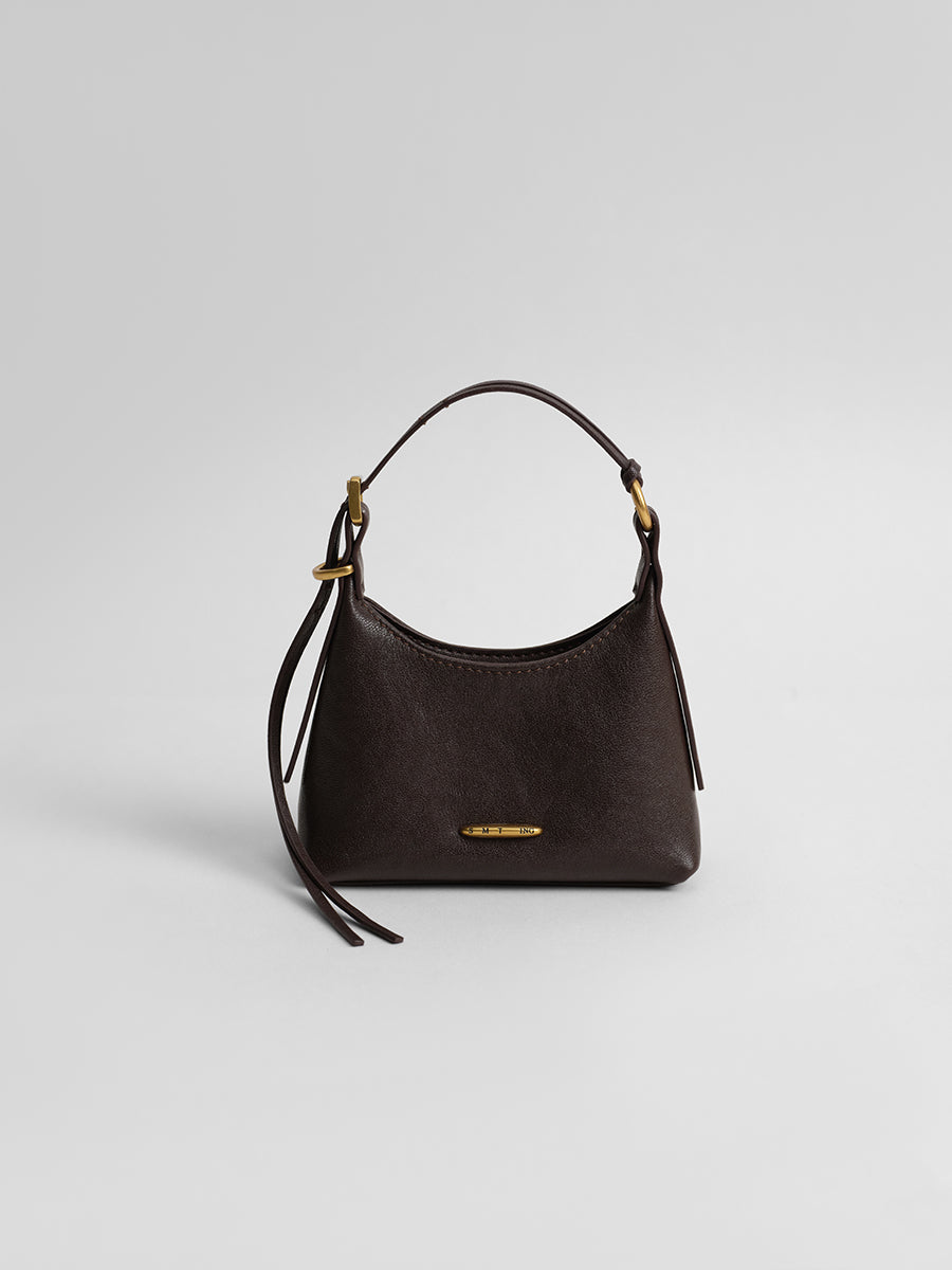 First-layer cowhide mini handbag