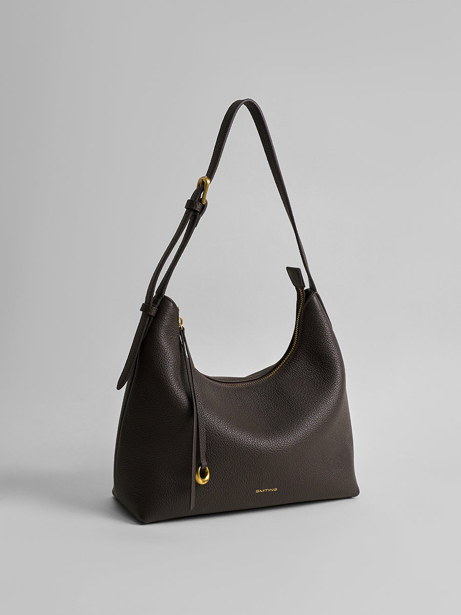 First-layer cowhide minimalist hobo bag