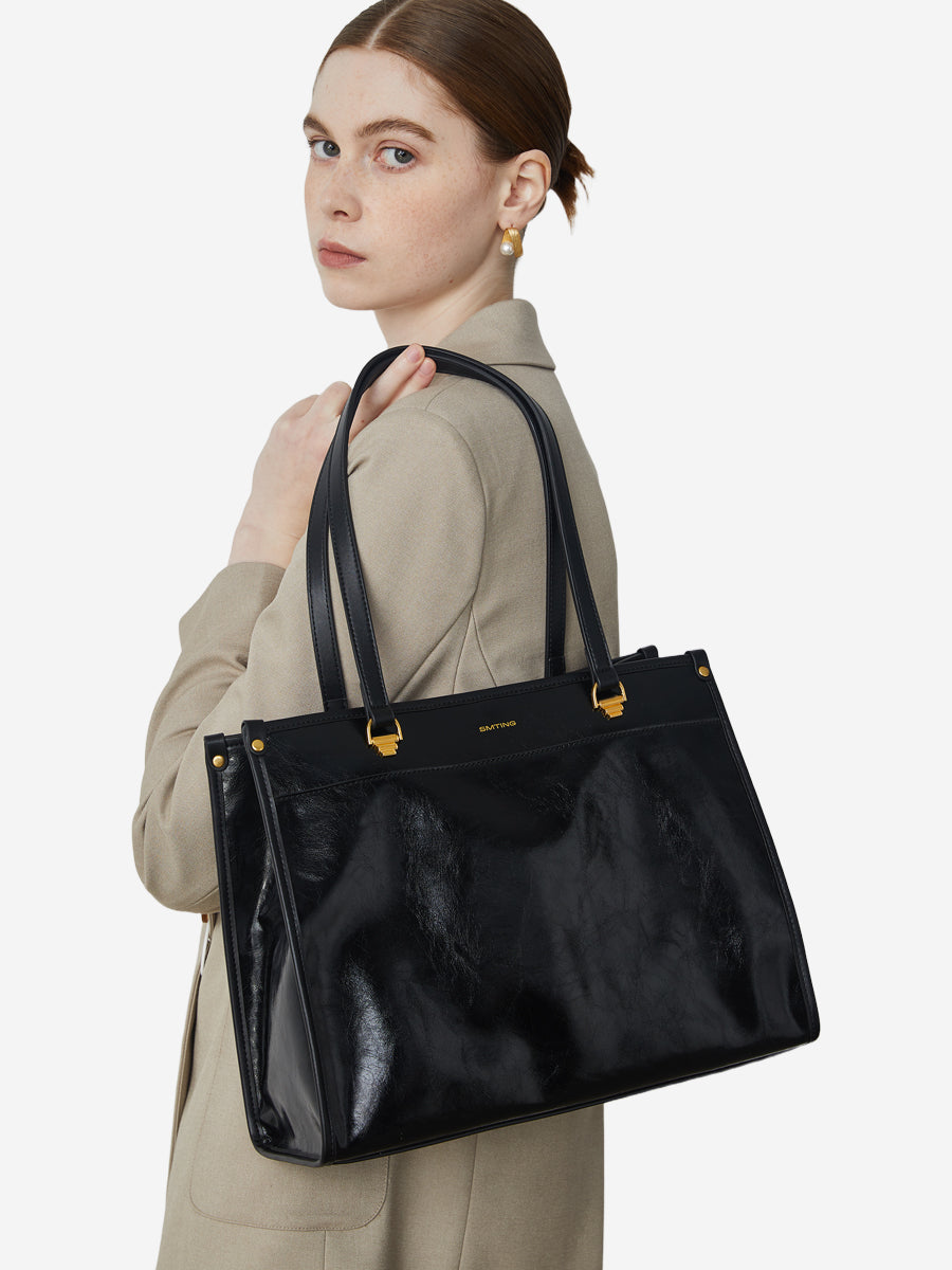 Moonlight Lover-Cowhide Handbag Tote Bag