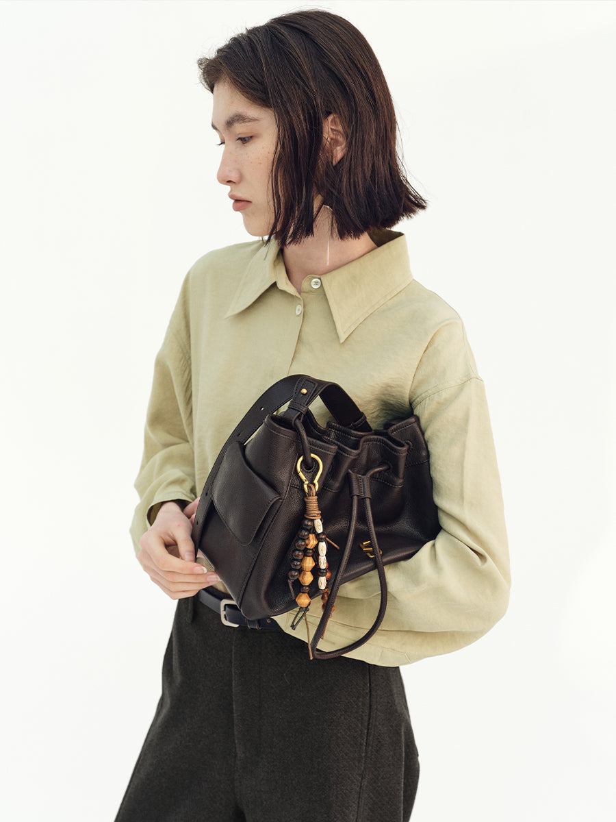 Large Capacity Light Luxury Bucket Bag