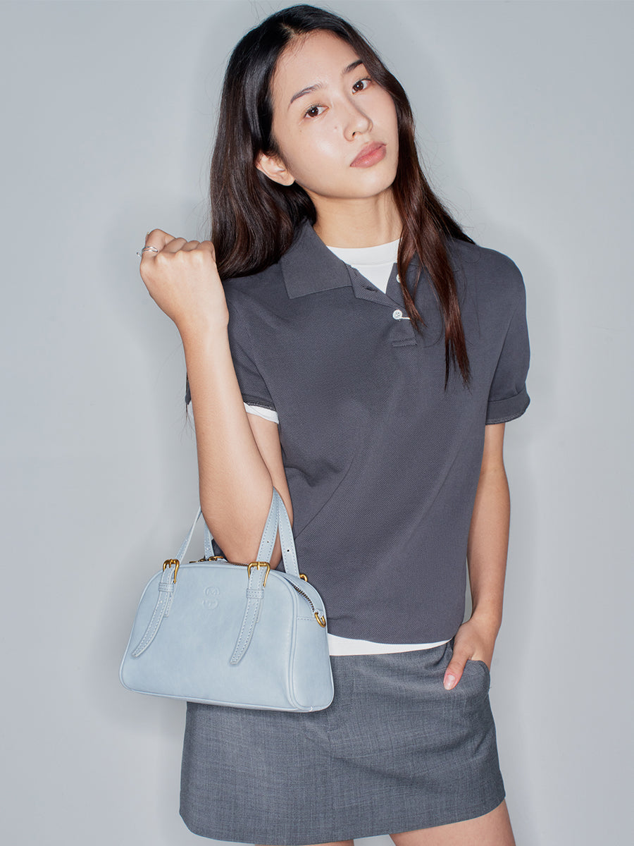 Cream Puff-Boston Bag