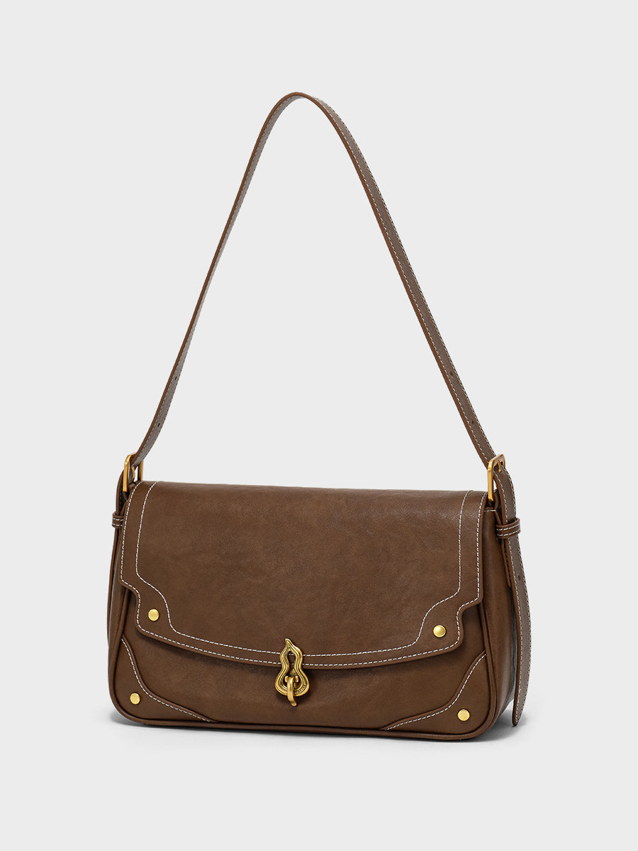Semi-cooked Cheese-Crossbody Baguette Bag