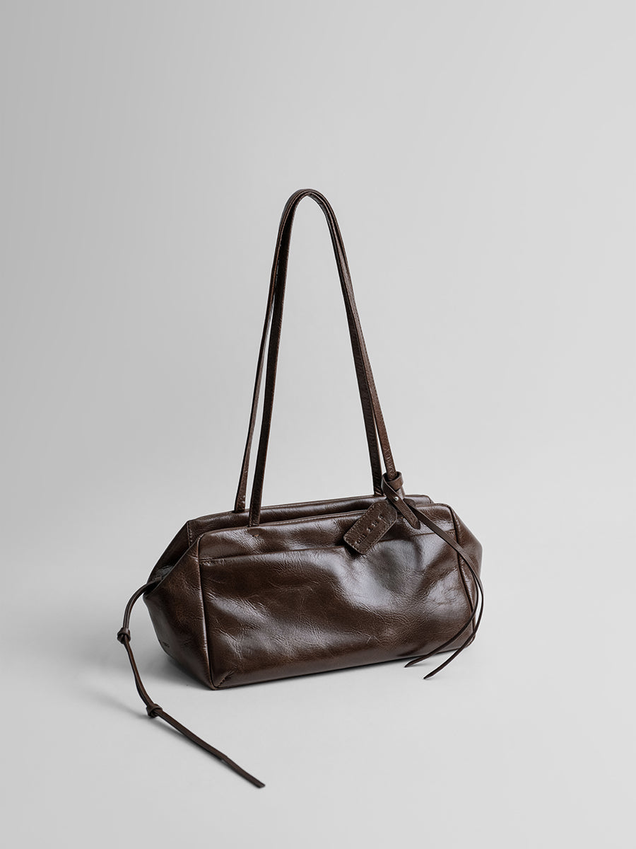 First-layer cowhide Boston bag