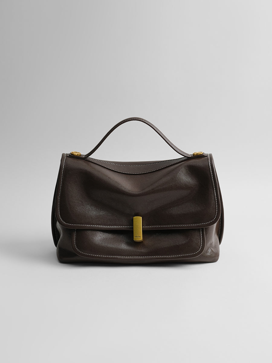 vegetable tanned cowhide messenger bag