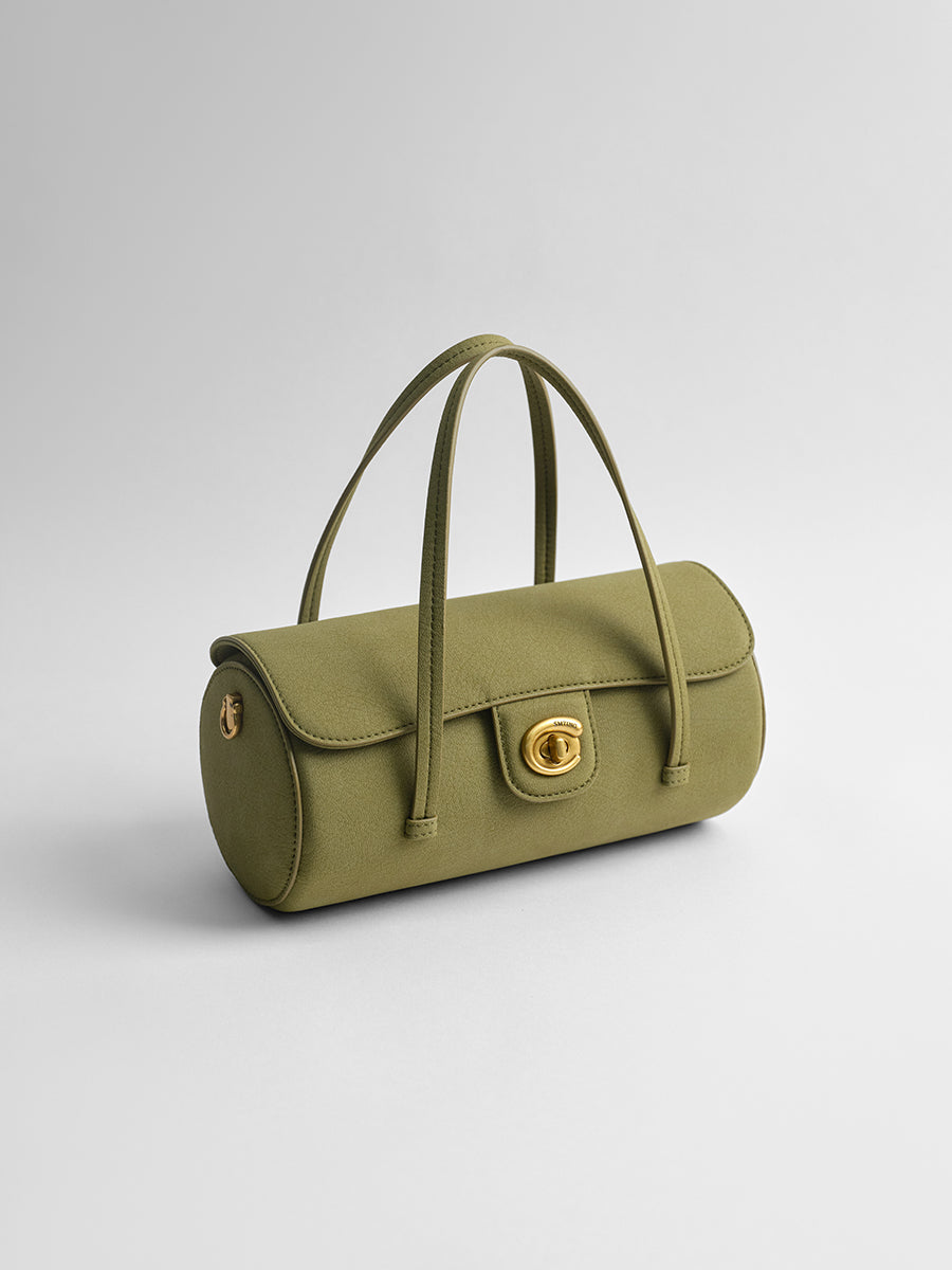 Light luxury cylindrical bag under the arm