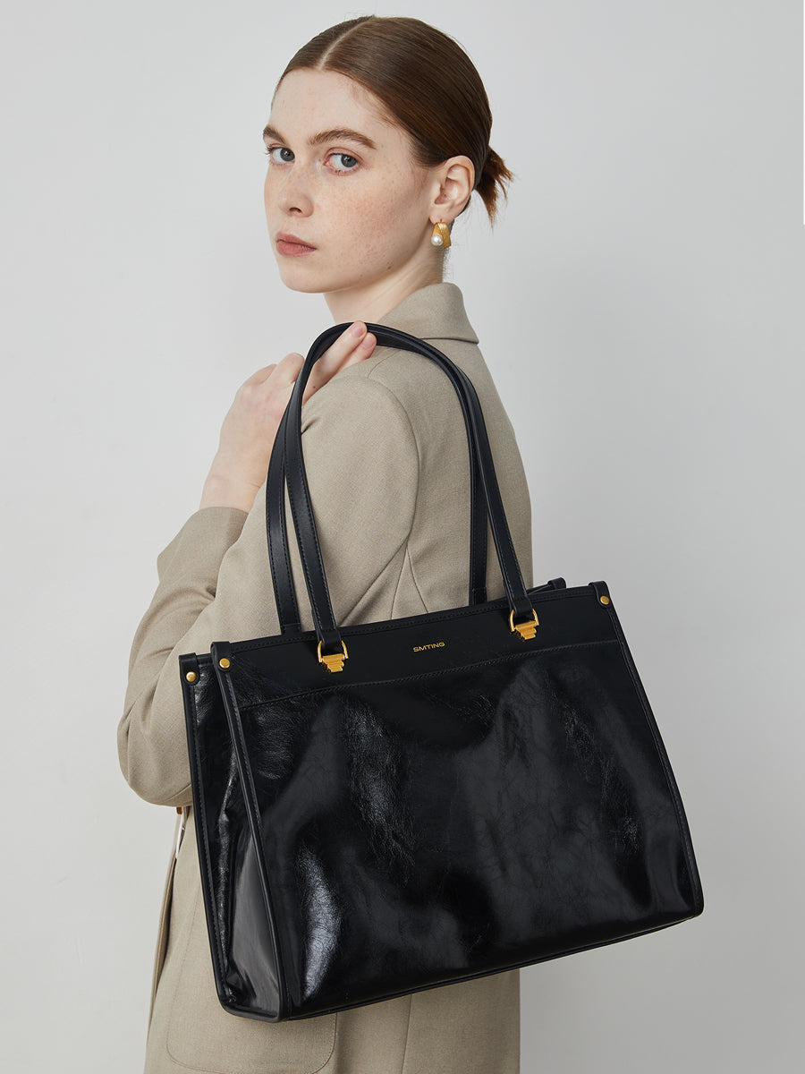 Moonlight Lover-Cowhide Handbag Tote Bag