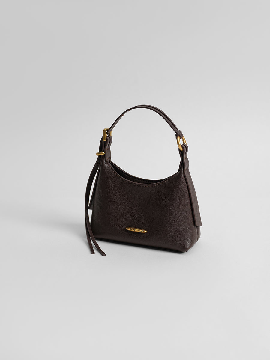 First-layer cowhide mini handbag