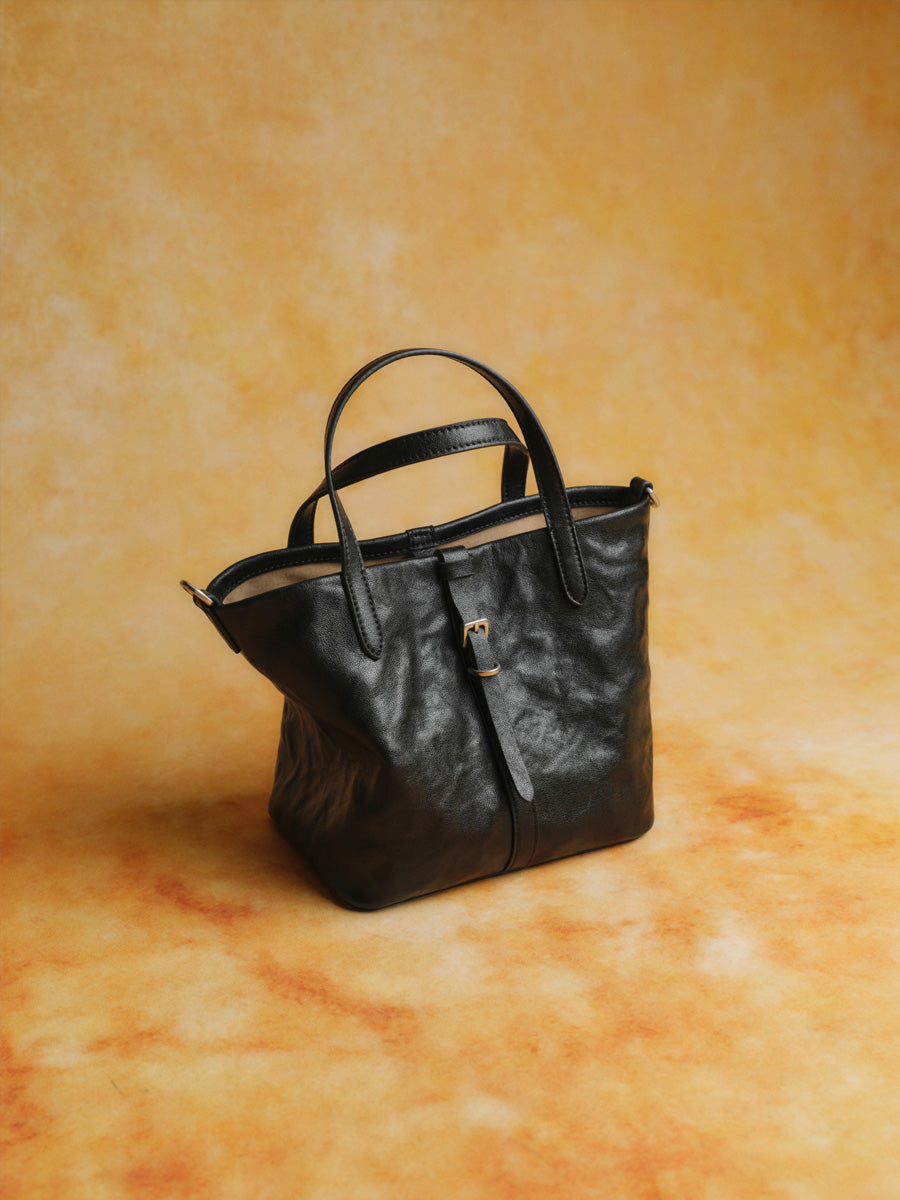 Niche single-shoulder hand-carry bucket bag