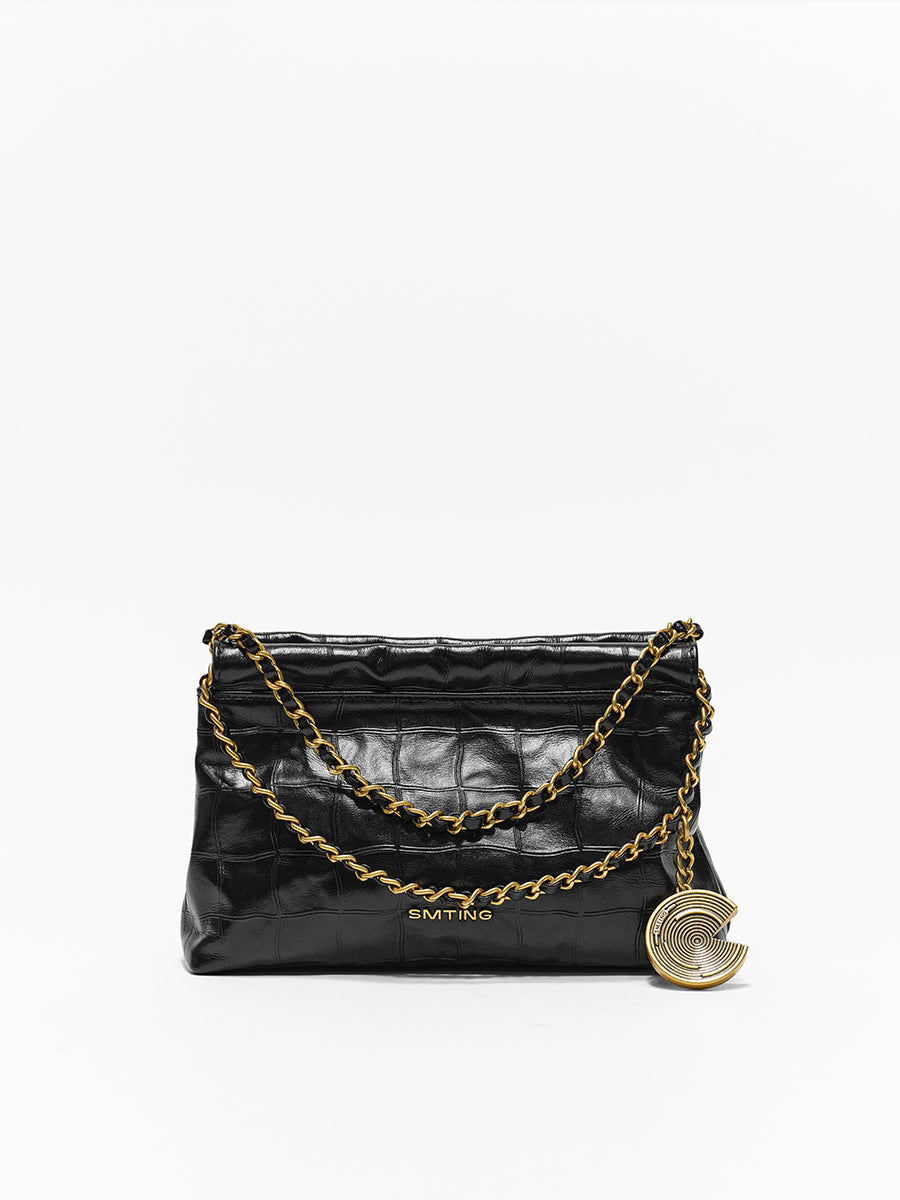 Coco Moonlight-Top  Grain Leather Cowhide Chain Bag