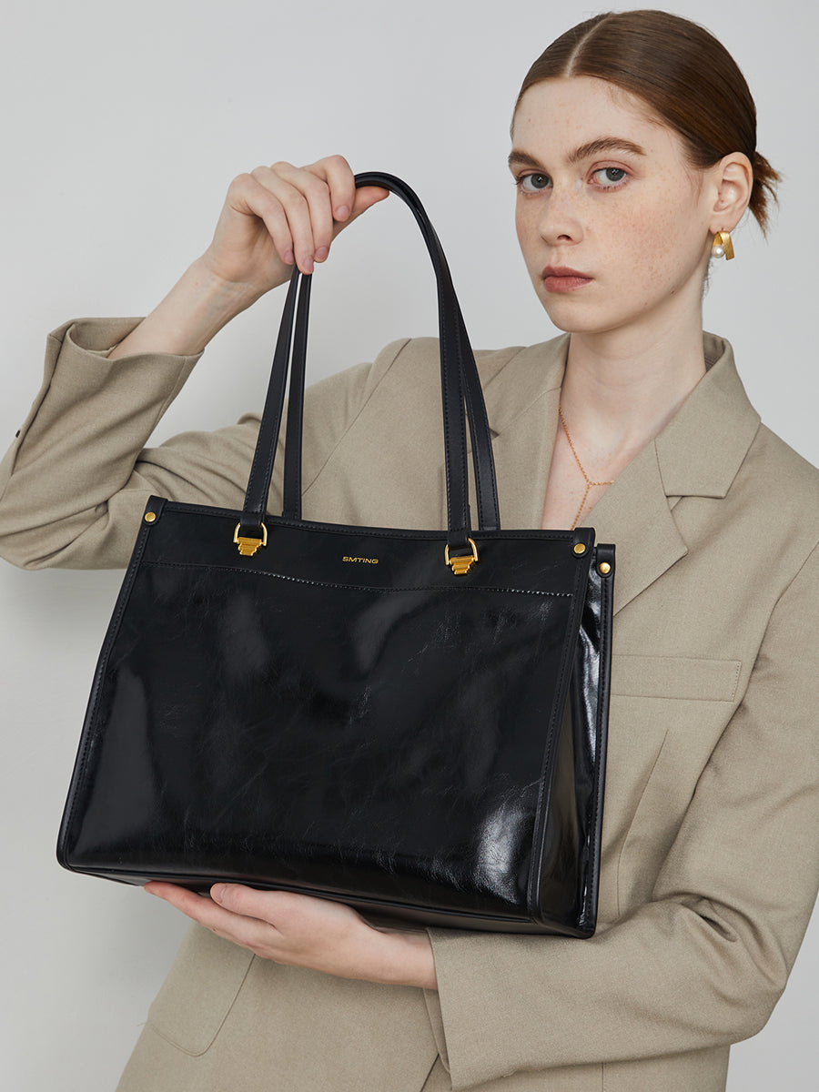 Moonlight Lover-Cowhide Handbag Tote Bag