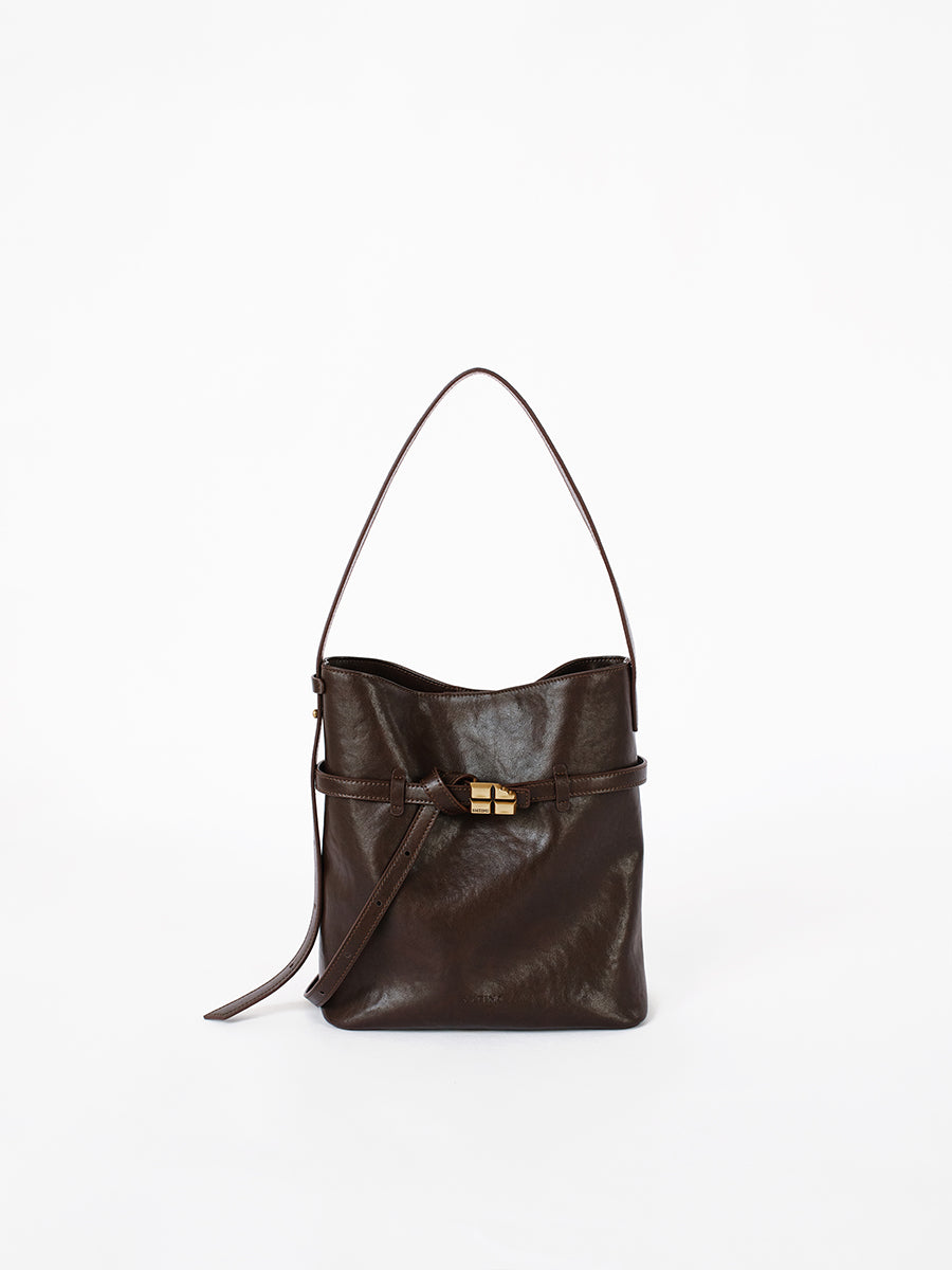 Commuting versatile single-shoulder bucket bag