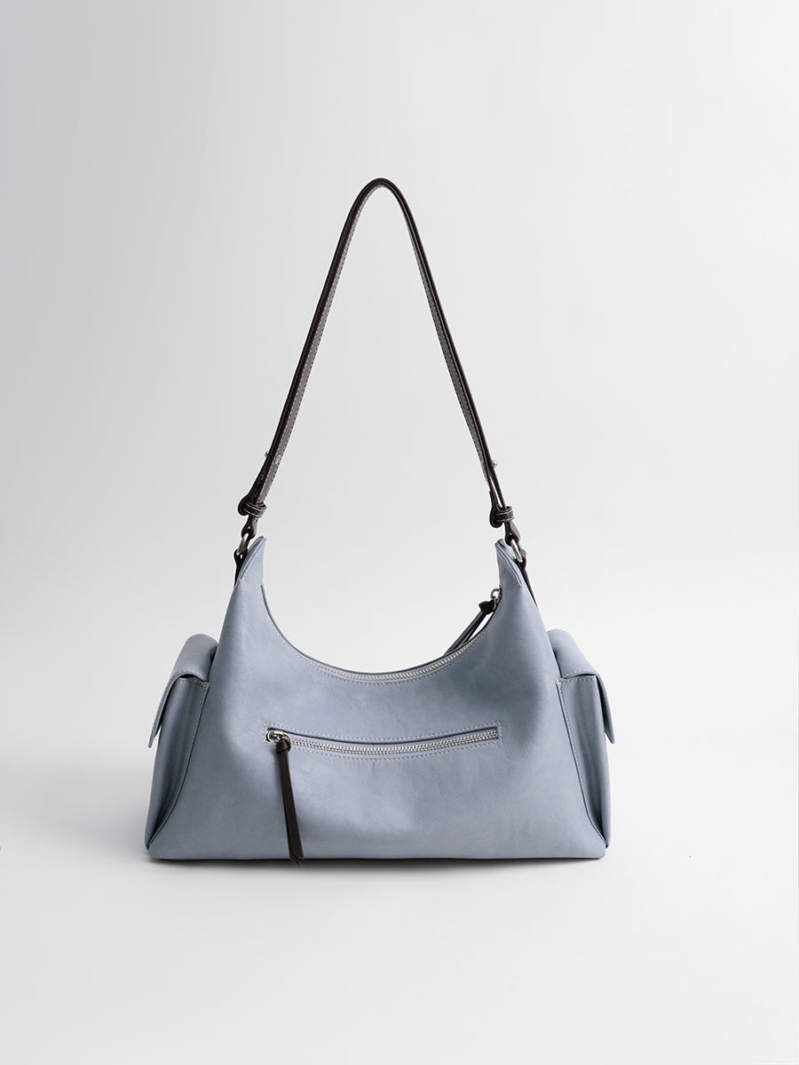 Relaxed single-shoulder hobo bag