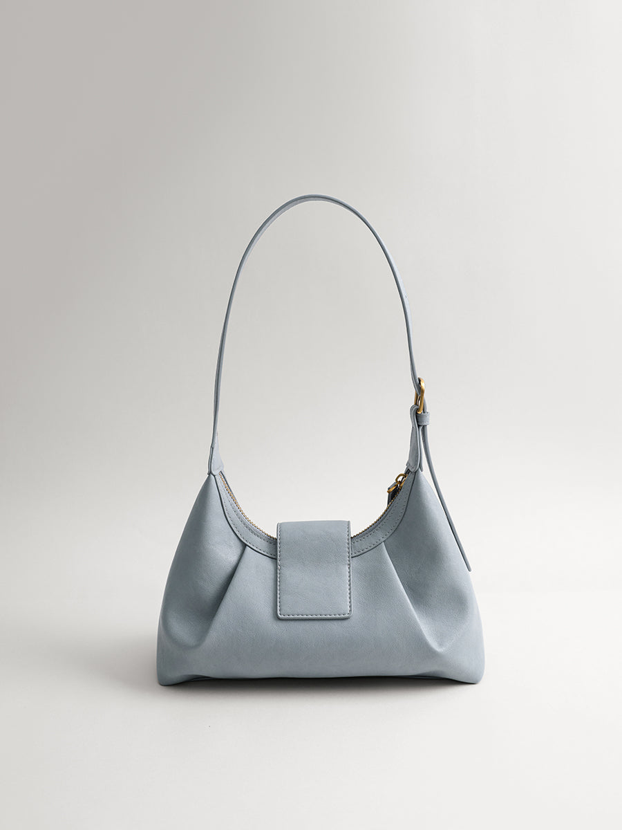 Crescent-shaped delicate hobo bag