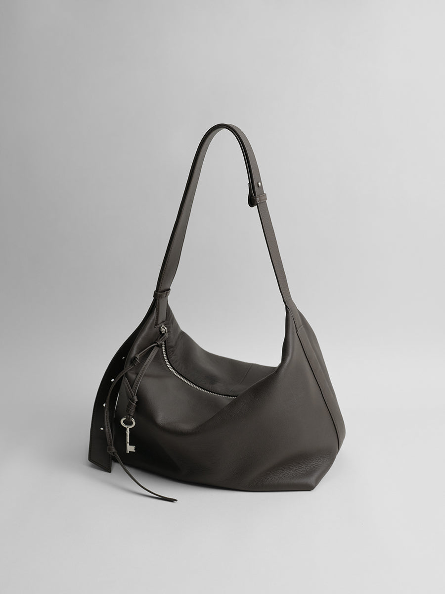 First-layer cowhide hobo bag