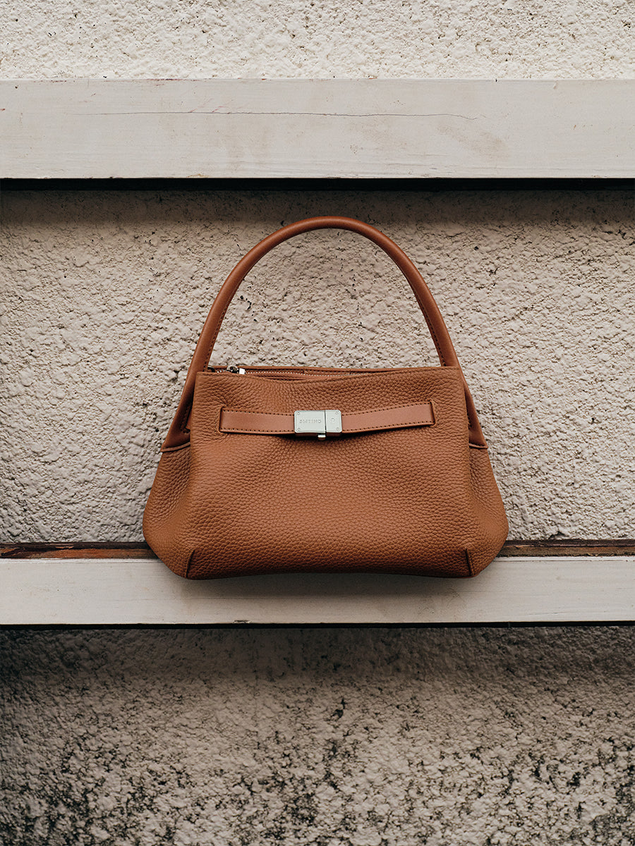 FIRST-LAYER COWHIDE BUCKET BAG
