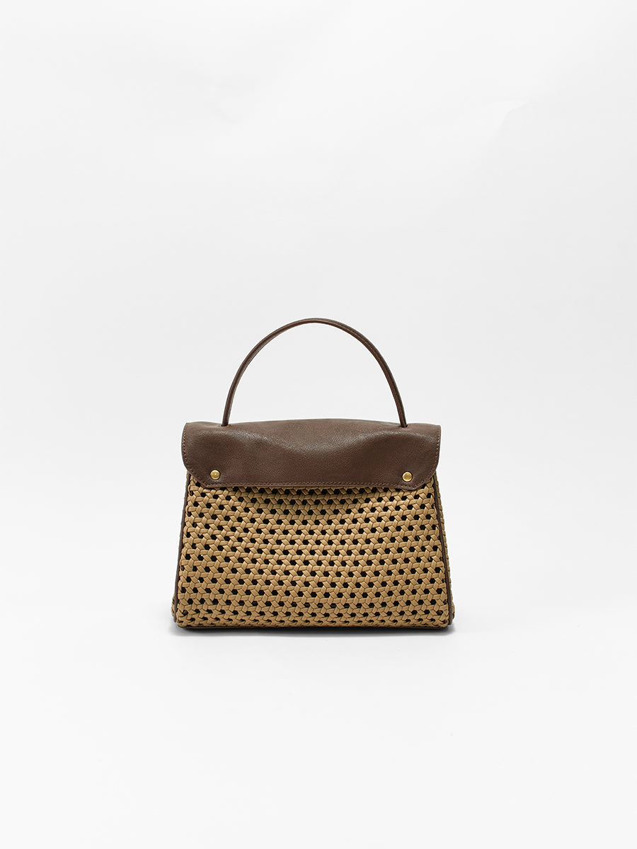 Openwork Woven Kelly Bag