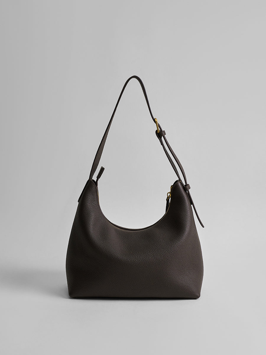 First-layer cowhide minimalist hobo bag