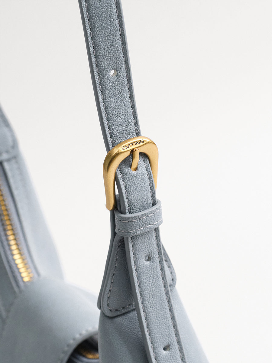 Crescent-shaped delicate hobo bag