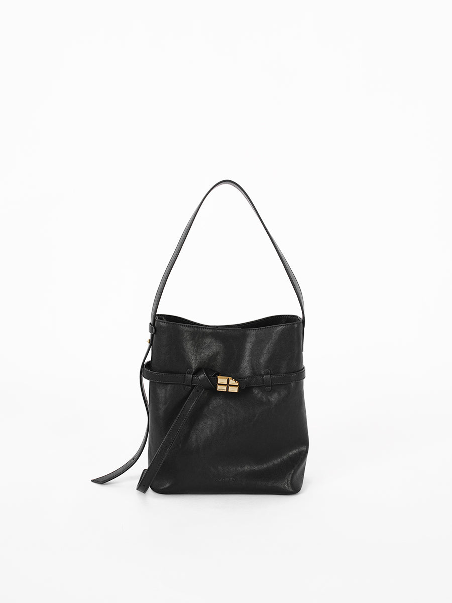 Commuting versatile single-shoulder bucket bag