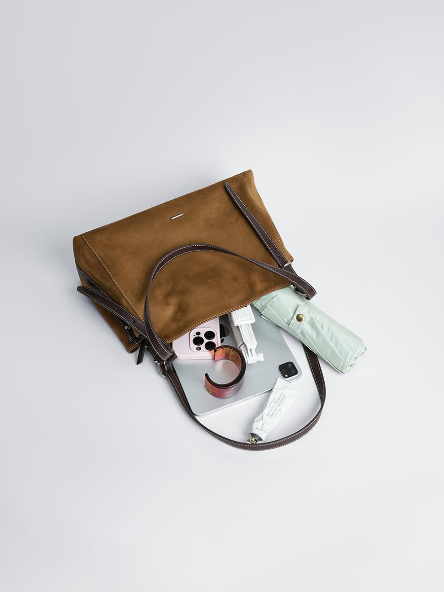 SUEDE CAPSULE COLLECTION TOTE BAG