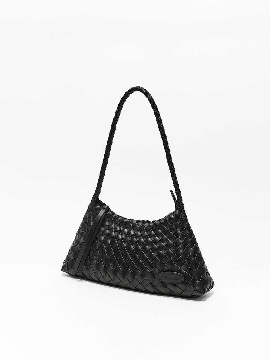 Top-grain Leather Bag Woven Bag