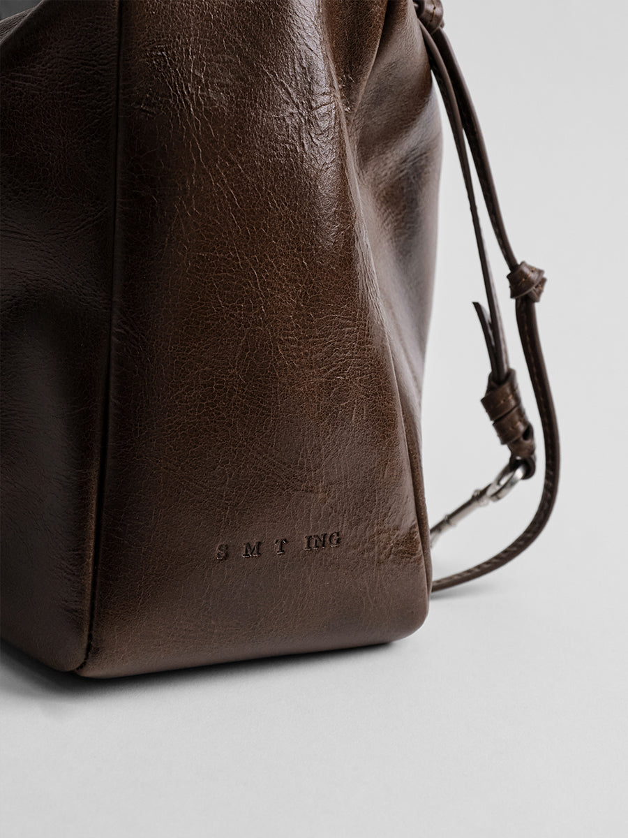 First-layer cowhide hobo bag