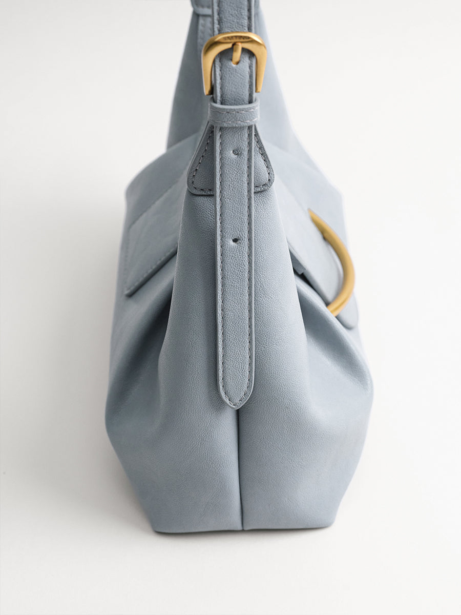 Crescent-shaped delicate hobo bag