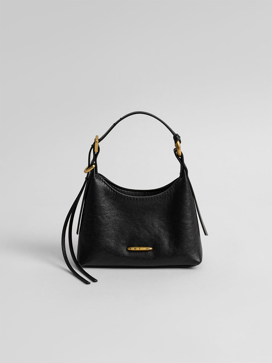 First-layer cowhide mini handbag
