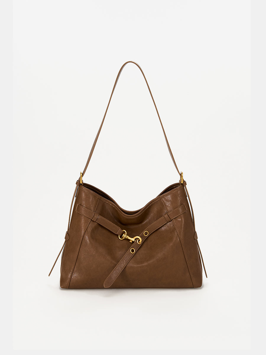 Long time no see-Large Capacity Leather Tote Bag