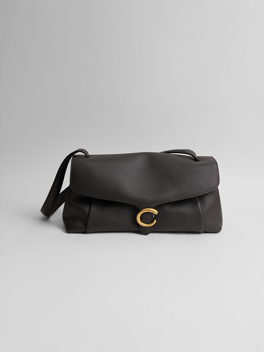 First-layer cowhide underarm bag