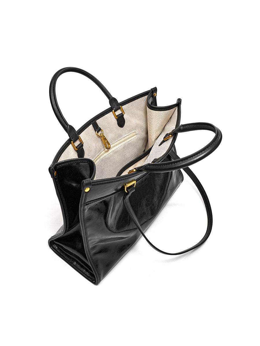 Moonlight Lover-Cowhide Handbag Tote Bag