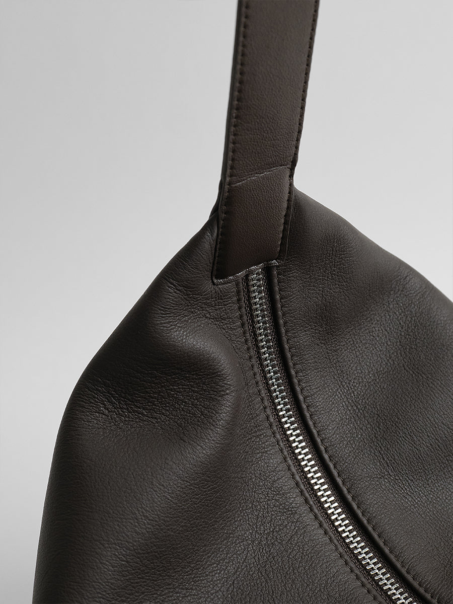 First-layer cowhide hobo bag