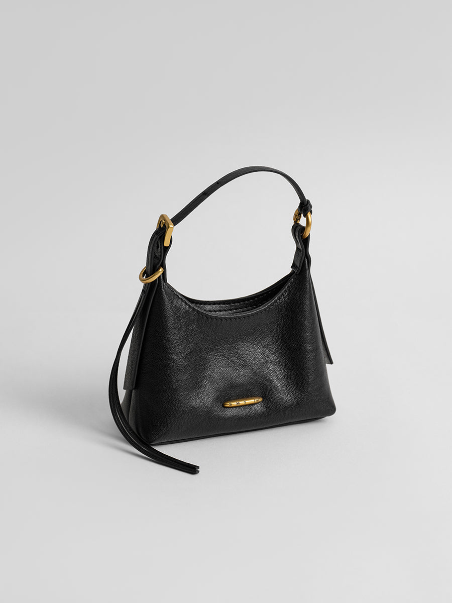 First-layer cowhide mini handbag
