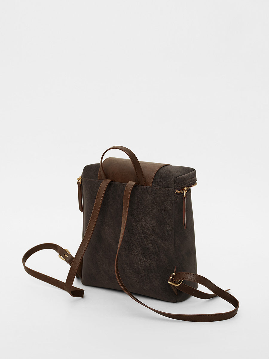 Minimalist retro large capacity backpack