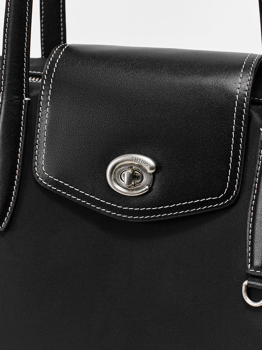 Large-capacity commuter tote bag